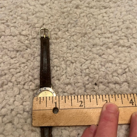 Eternity Women's WATCH Quartz Wristwatch Gold Dial Brown Leather‎ Band tested - Picture 7 of 7